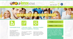 Desktop Screenshot of lenoxschool.sk